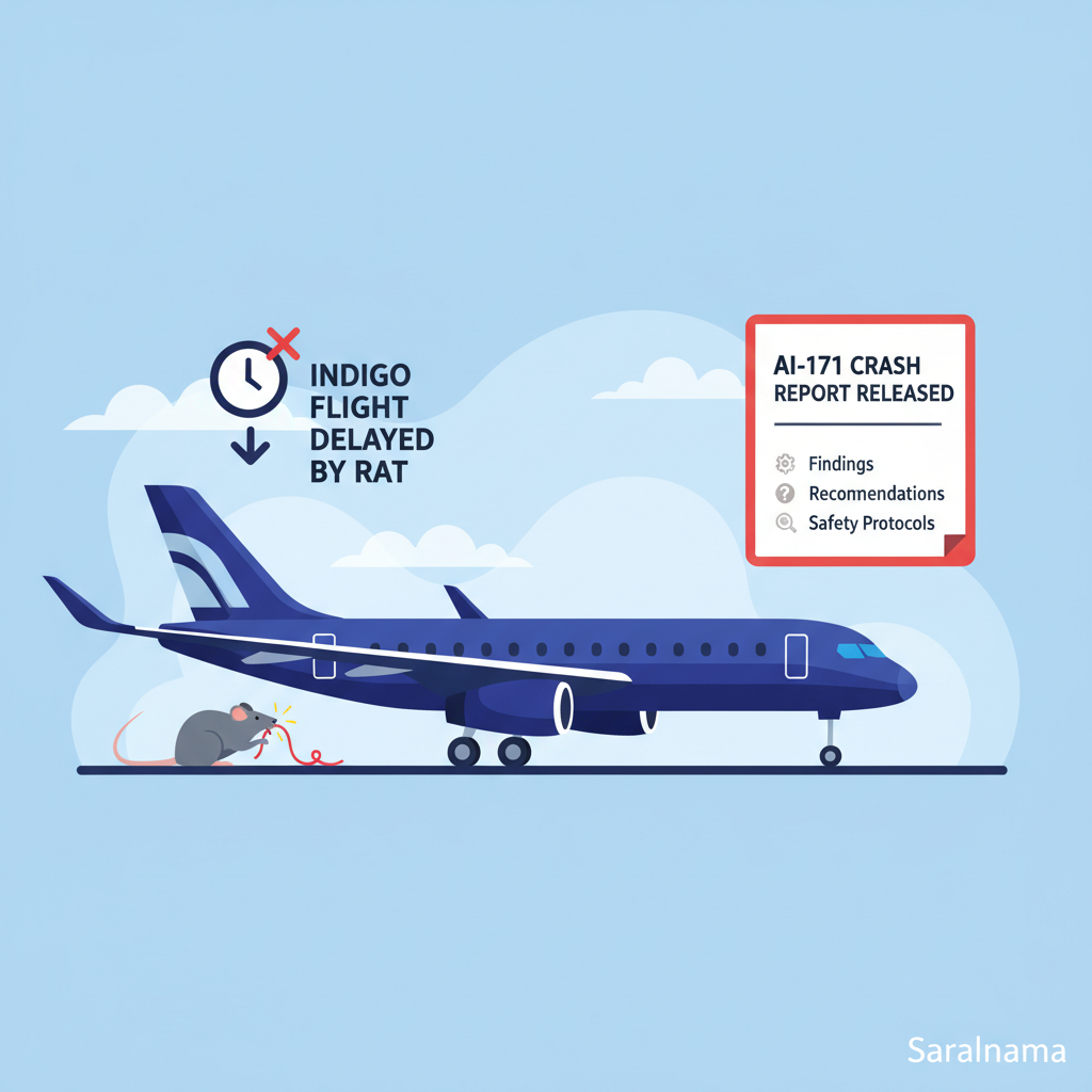 Indigo Flight Delayed by Rat, AI-171 Crash Report Released