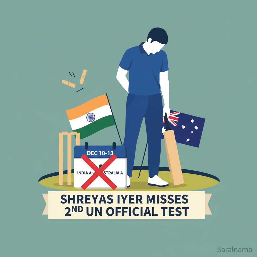 Shreyas Iyer Misses India A vs Australia A 2nd Unofficial Test