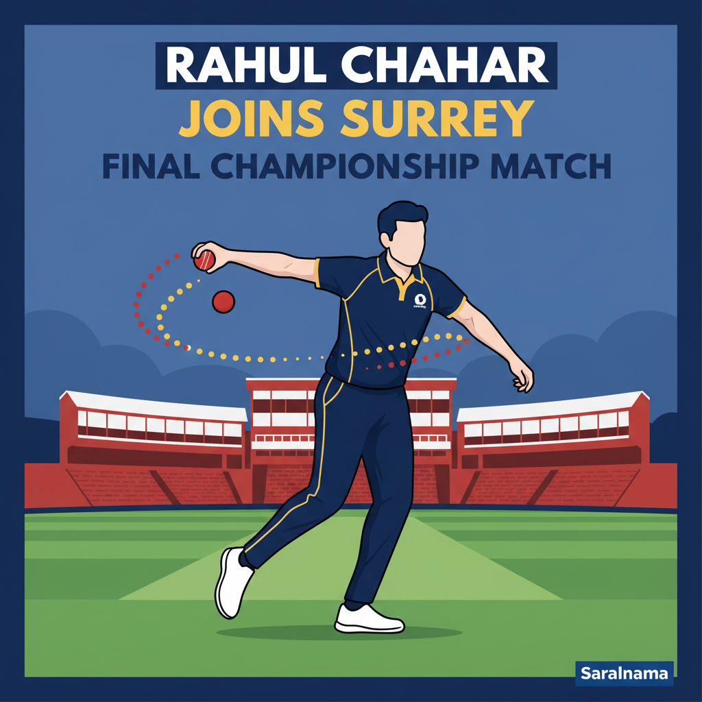 Rahul Chahar Joins Surrey for Final Championship Match