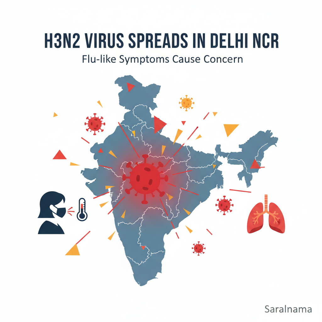 H3N2 Virus Spreads in Delhi NCR, Causing Flu-like Symptoms