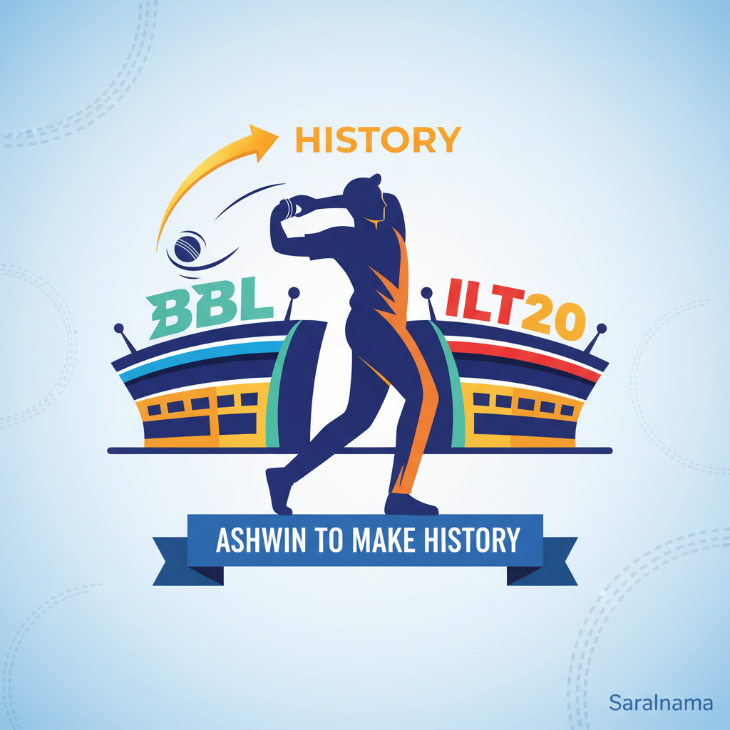 Ashwin to Make History in BBL and ILT20