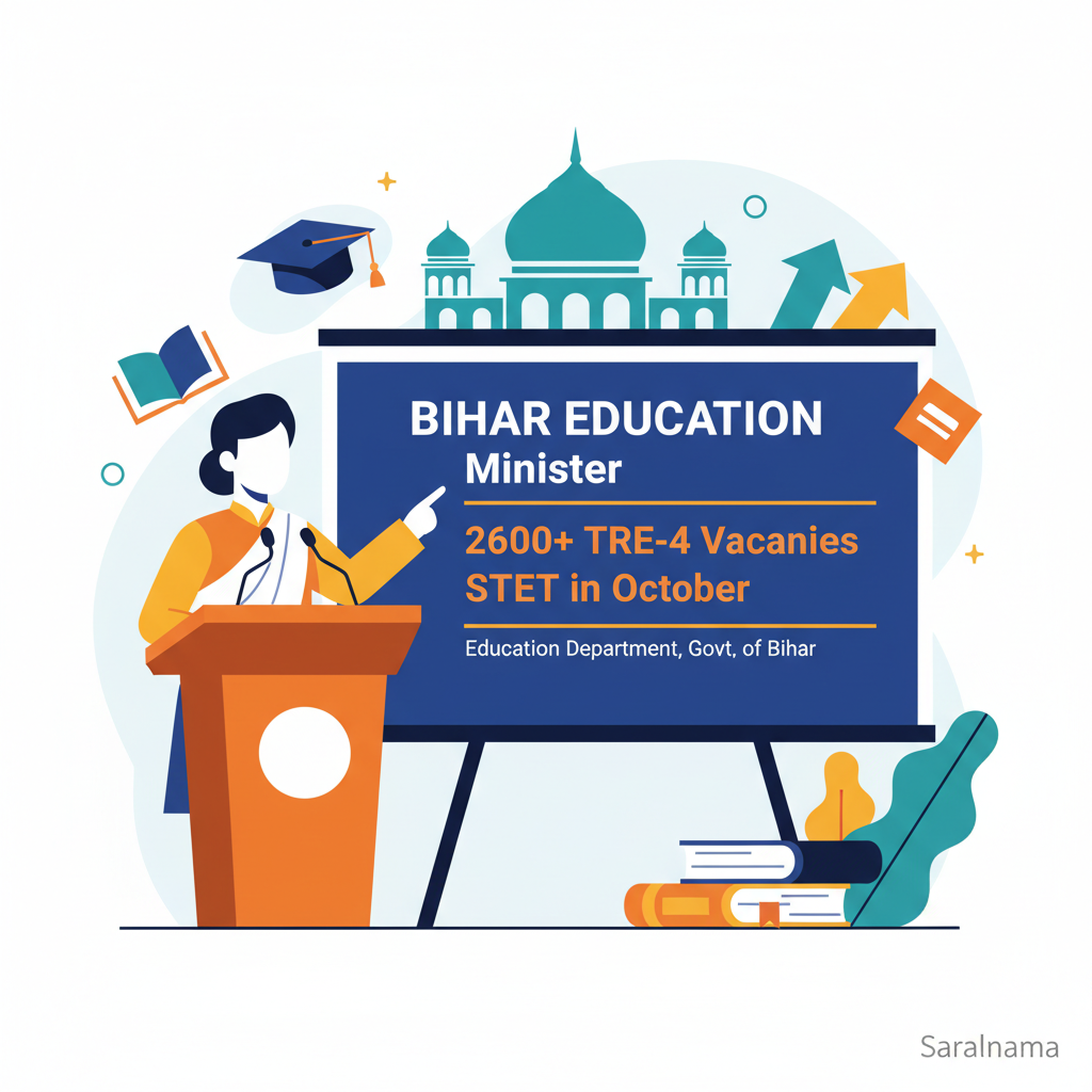 Bihar Education Minister: 26000+ TRE-4 Vacancies, STET in October
