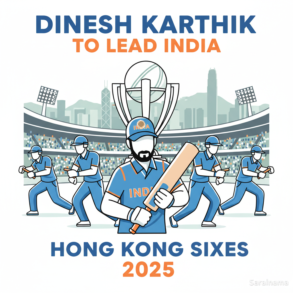 Dinesh Karthik to Lead India in Hong Kong Sixes 2025