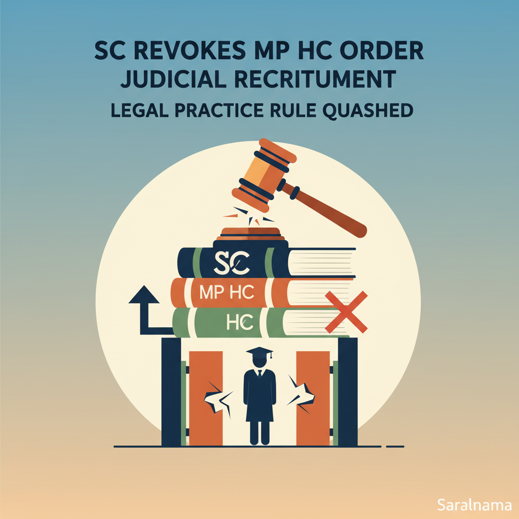SC Revokes MP HC Order on Legal Practice for Judicial Recruitment