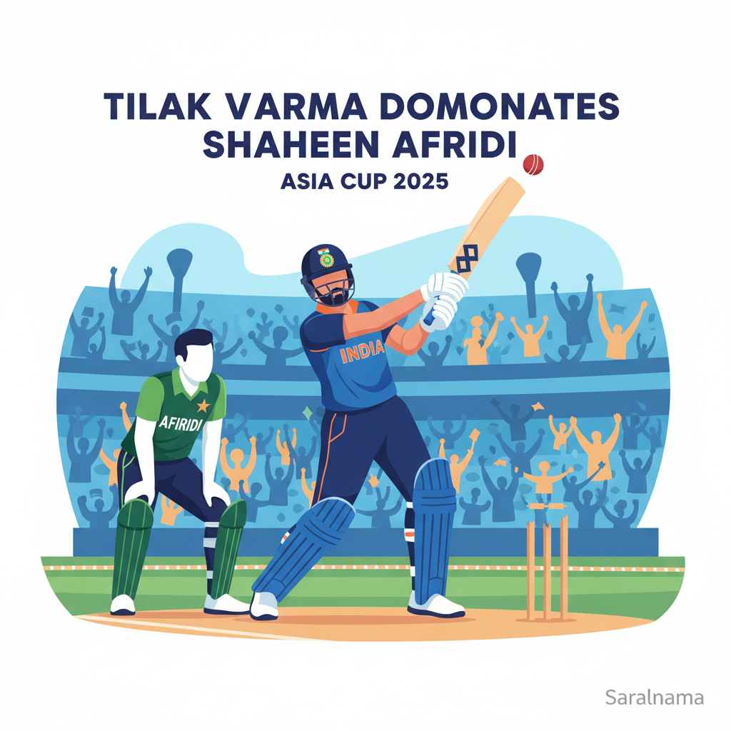 Tilak Varma Dominates Shaheen Afridi in Asia Cup 2025