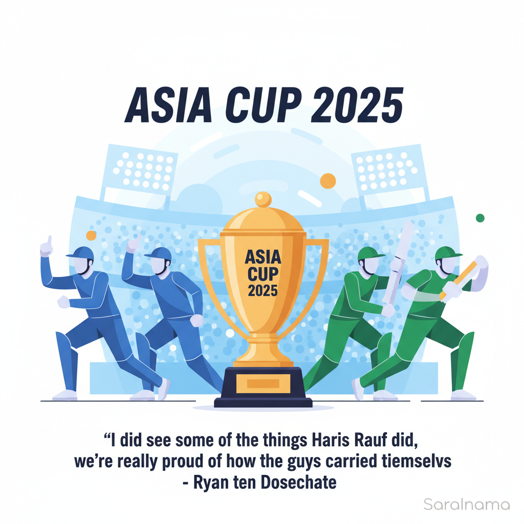 Asia Cup 2025: &quot;I did see some of the things Haris Rauf did, we&#x27;re really proud of how the guys carried themselves&quot; - Ryan ten Doeschate
