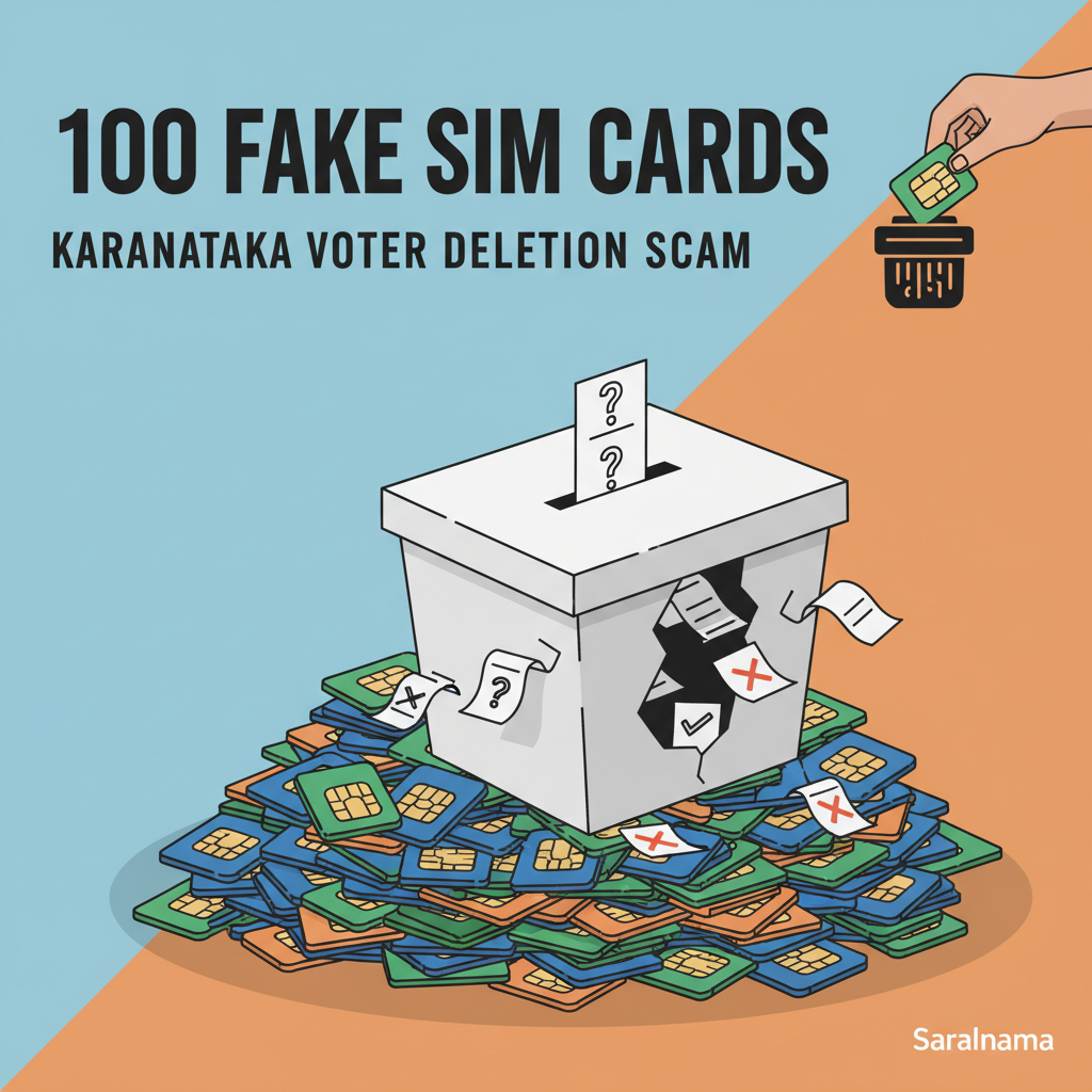 100 Fake SIM Cards Used in Karnataka Voter Deletion Scam