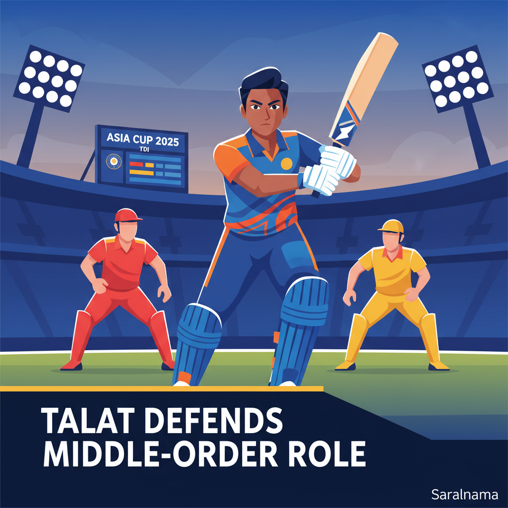 Asia Cup 2025: Talat Defends Middle-Order Role in T20Is
