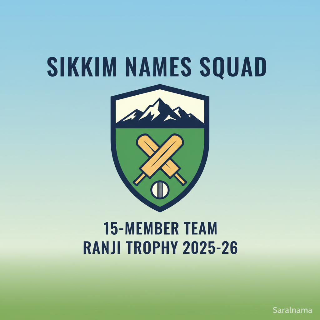 Sikkim Names 15-Member Squad for Ranji Trophy 2025-26