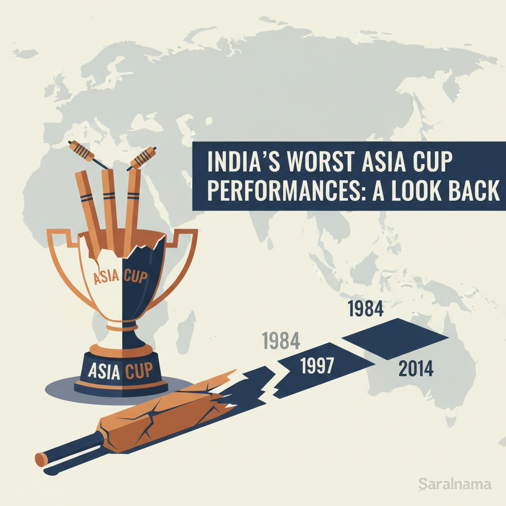 India's Worst Asia Cup Performances: A Look Back