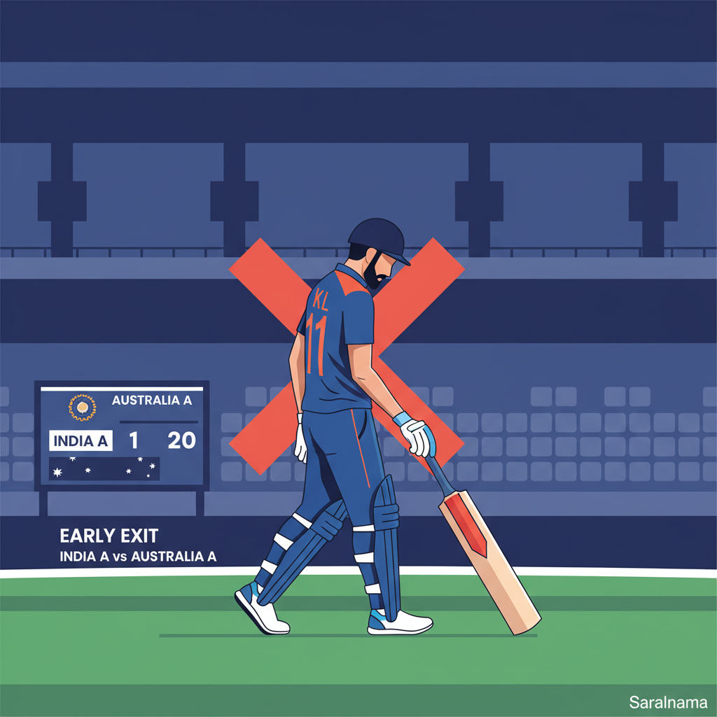 KL Rahul's Early Exit in India A vs Australia A Match