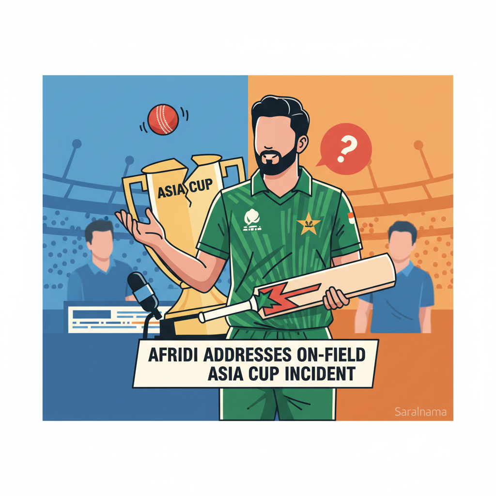 Pakistan's Afridi Responds to On-Field Controversy in Asia Cup