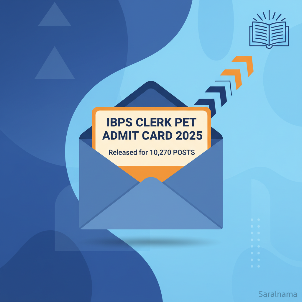 IBPS Clerk PET Admit Card 2025 Released for 10,270 Posts