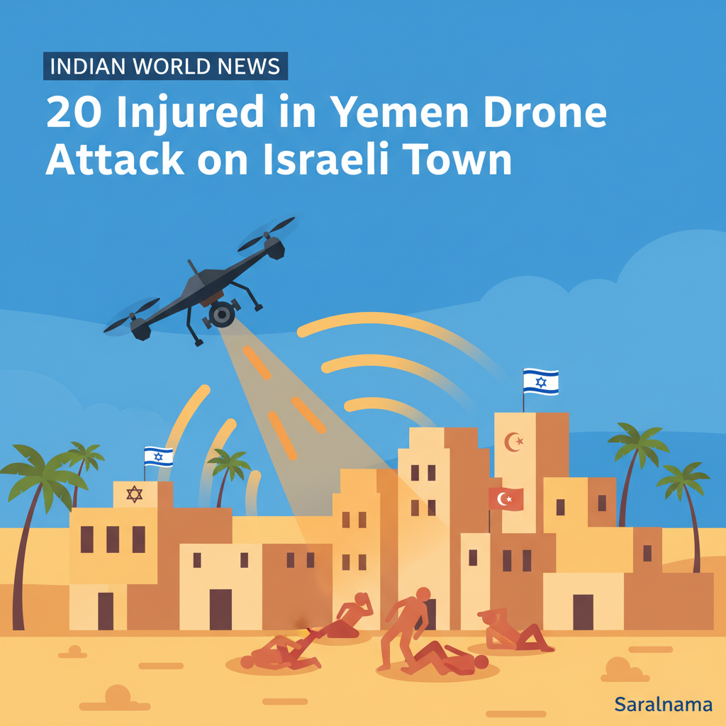20 Injured in Yemen Drone Attack on Israeli Town