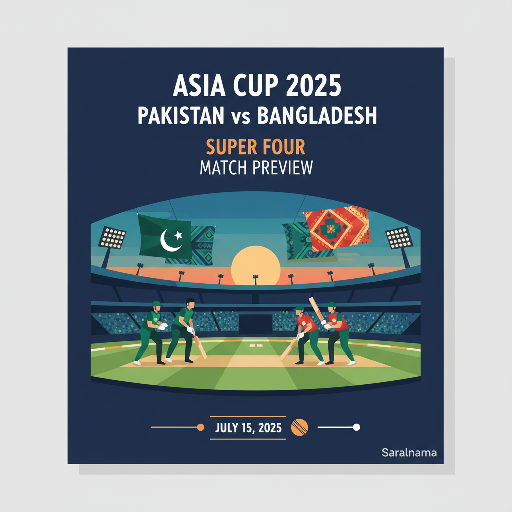 Asia Cup 2025: Pakistan vs Bangladesh Super Four Match Preview