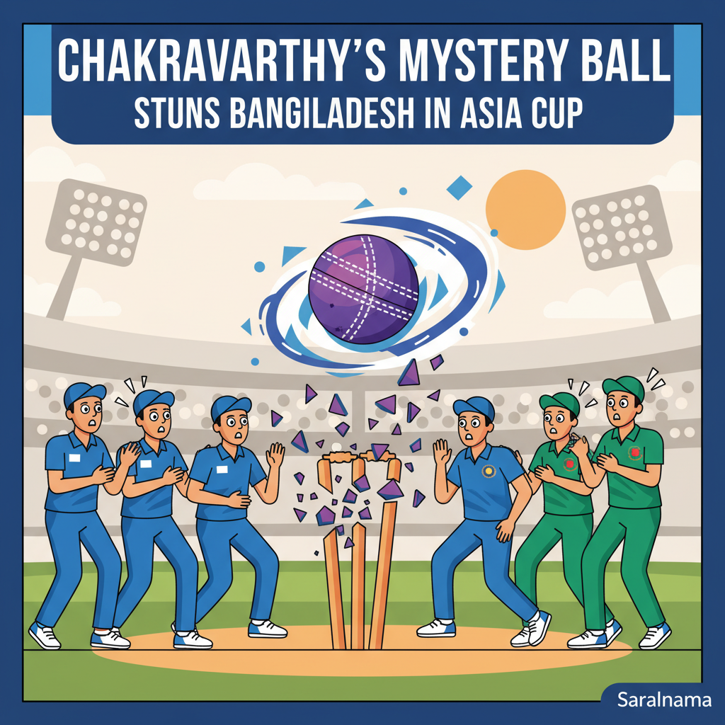 Varun Chakaravarthy's Mystery Ball Stuns Bangladesh in Asia Cup