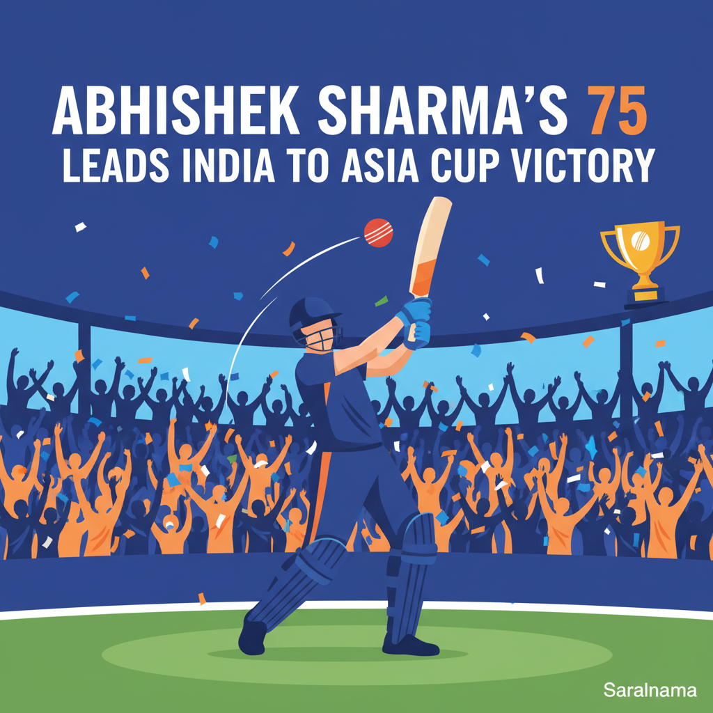 Abhishek Sharma's 75 Leads India to Asia Cup Victory
