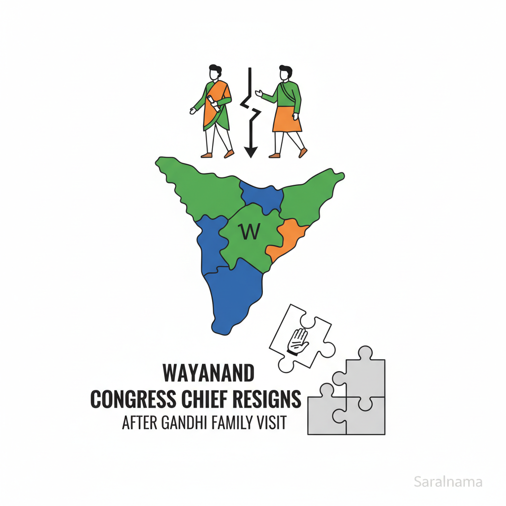 Wayanad Congress Chief Resigns After Gandhi Family Visit