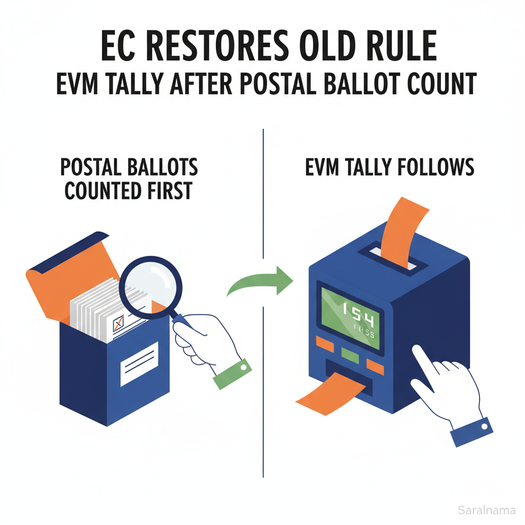 EC Restores Old Rule: EVM Tally After Postal Ballot Count