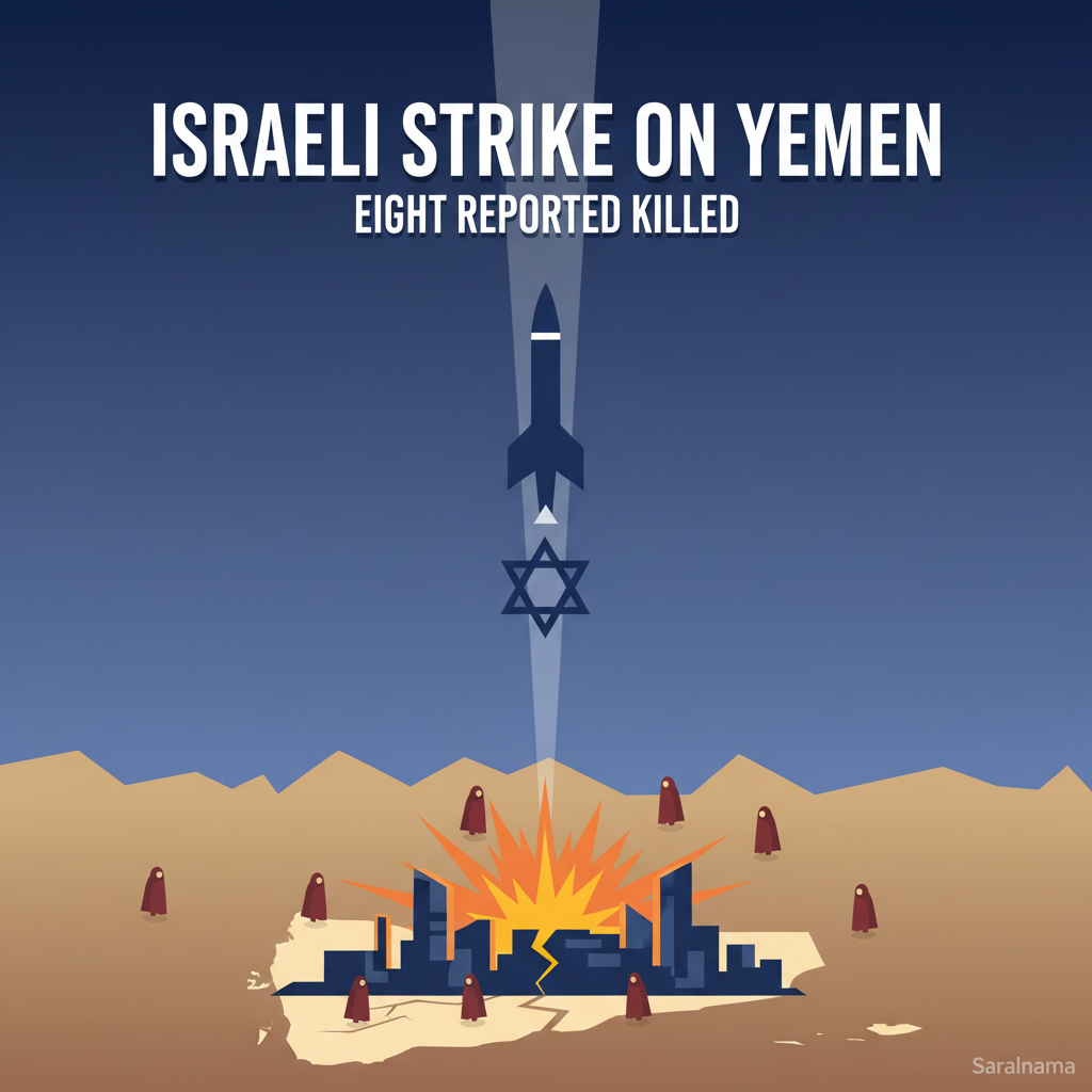 Israeli strike on Yemen&#x27;s Houthis reportedly kills eight