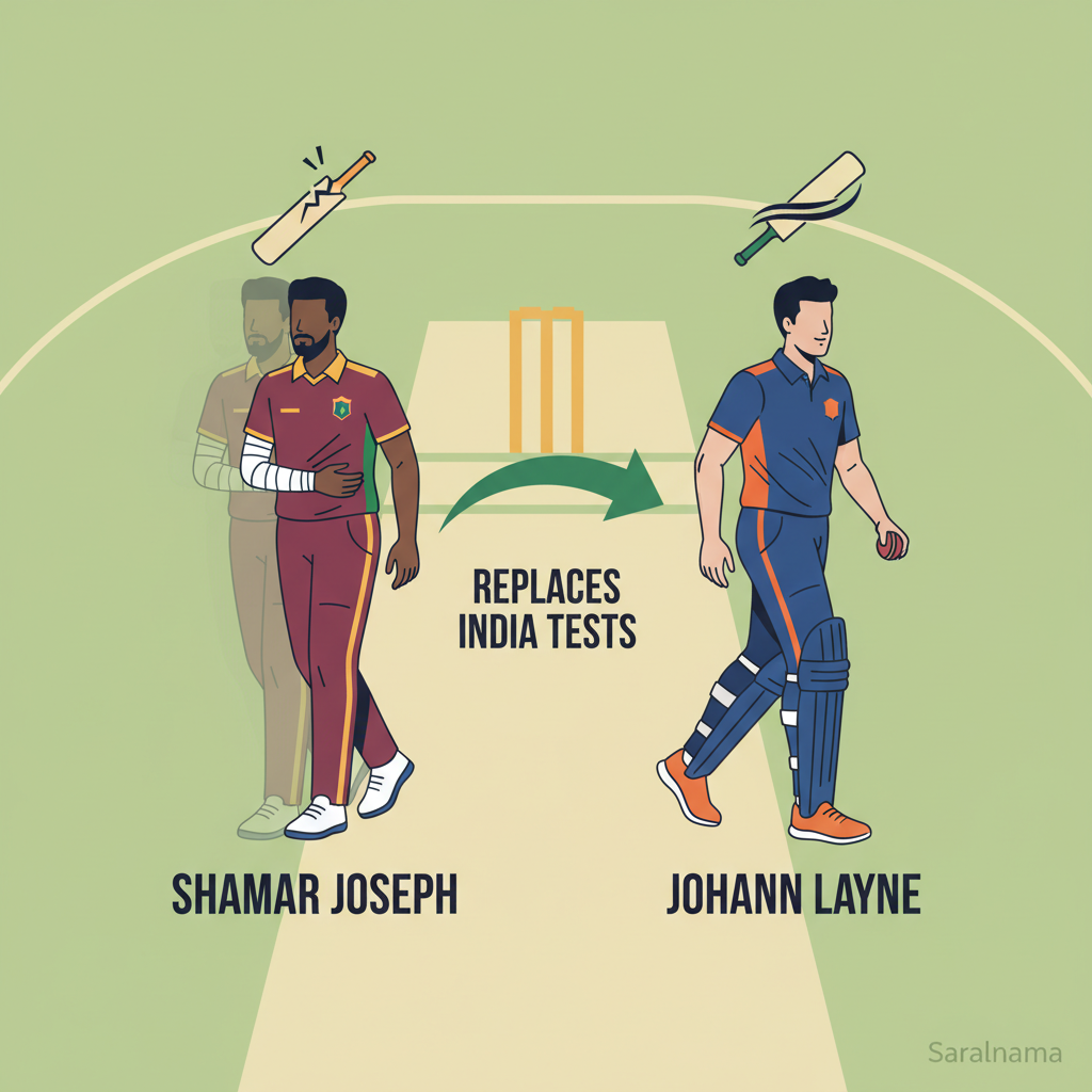 Johann Layne Replaces Injured Shamar Joseph for India Tests