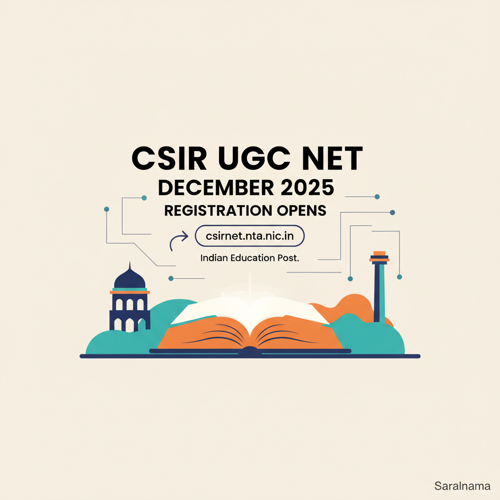 CSIR UGC NET December 2025 Registration Opens on csirnet.nta.nic.in
