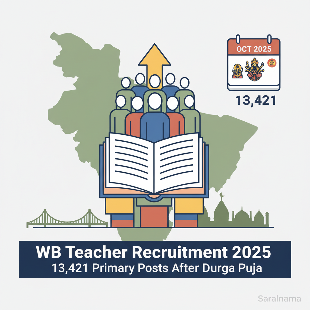 WB Teacher Recruitment 2025: 13,421 Primary Posts After Durga Puja