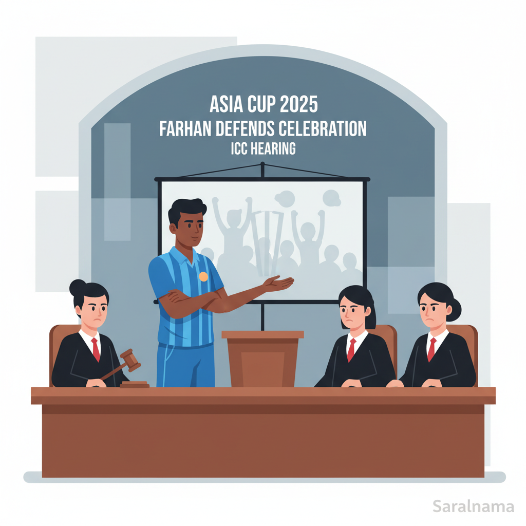 Asia Cup 2025: Farhan Defends Celebration at ICC Hearing