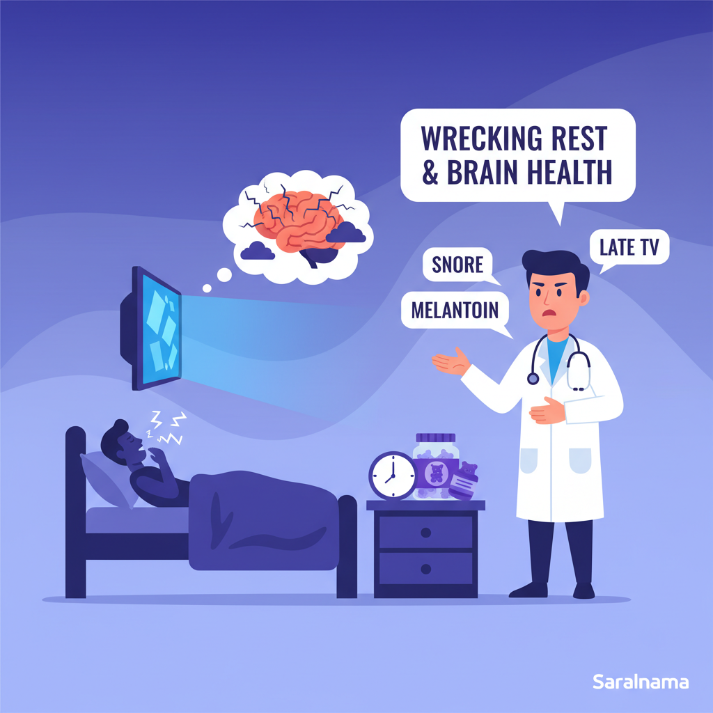 Snoring, late-night TV, and melatonin gummies: Sleep doctor warns your ‘harmless’ habits may actually be wrecking rest and brain health