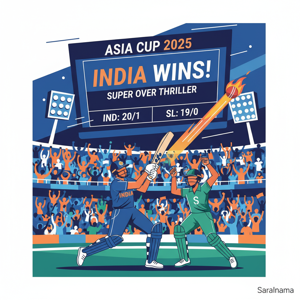 Asia Cup 2025: India Beats Sri Lanka in Super Over Thriller