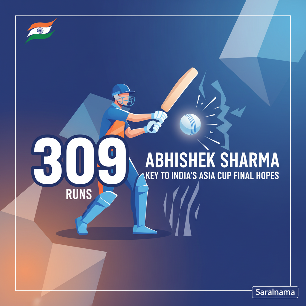 309 Runs: Abhishek Sharma Key to India's Asia Cup Final Hopes