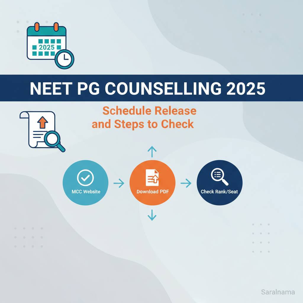 NEET PG Counselling 2025: Schedule Release and Steps to Check