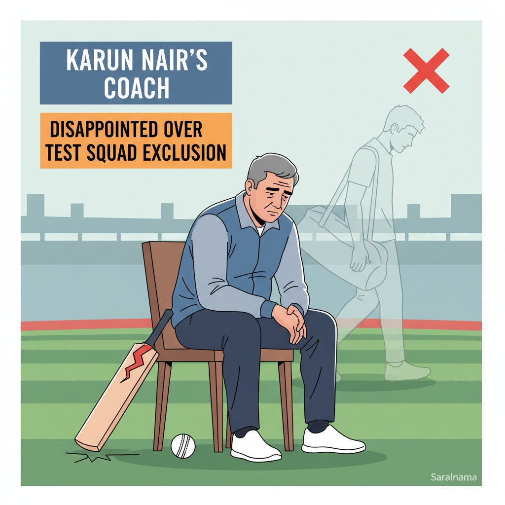 Karun Nair's Coach Disappointed Over Test Squad Exclusion