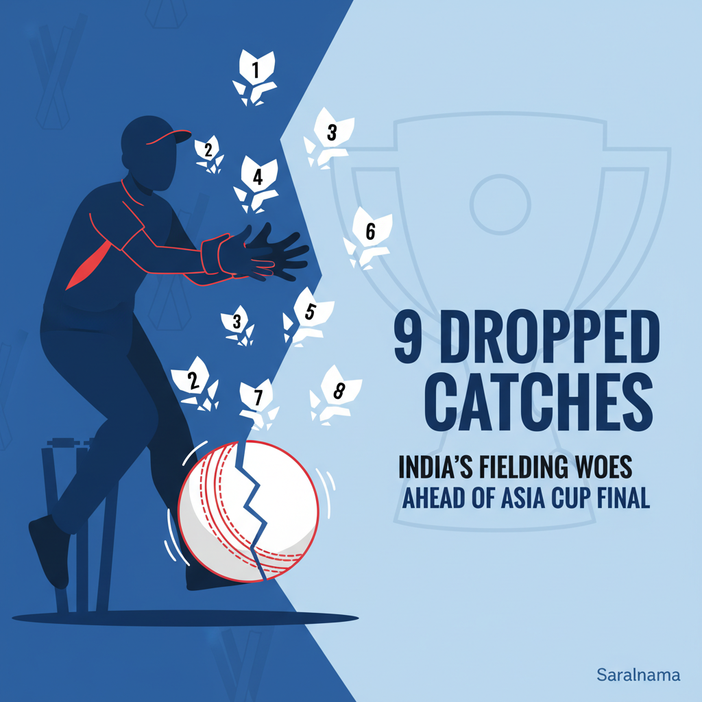 9 Dropped Catches: India's Fielding Woes Ahead of Asia Cup Final