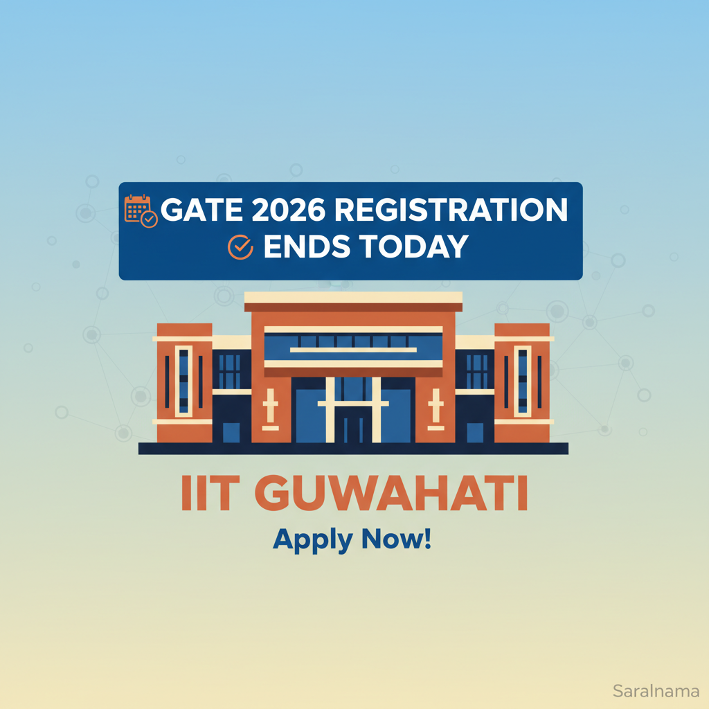 GATE 2026 Registration Ends Today at IIT Guwahati