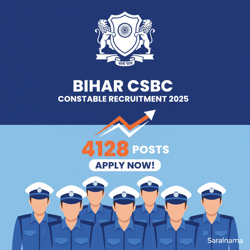 Bihar CSBC Opens 4128 Constable Posts for 2025 Recruitment