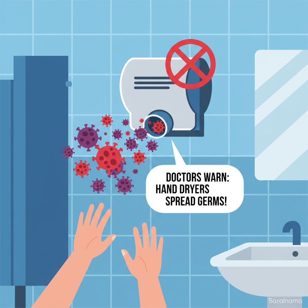 Hand Dryers in Public Bathrooms Spread Germs, Doctors Warn
