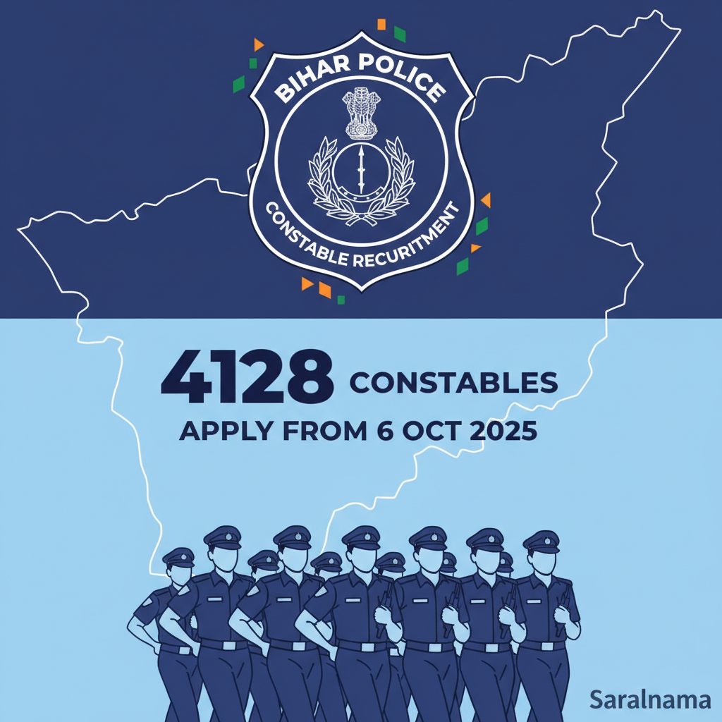 Bihar Police Hiring 4128 Constables, Apply from 6 Oct 2025