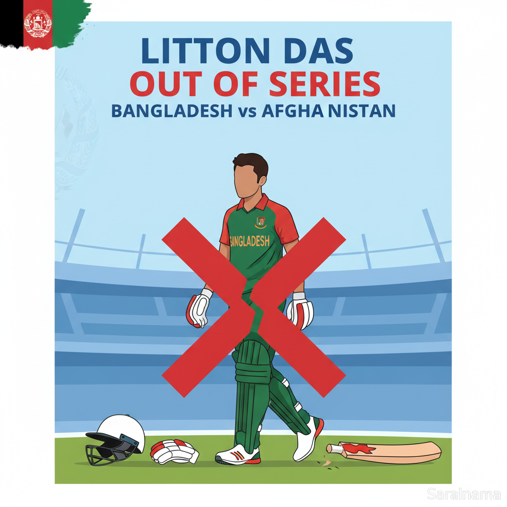 Litton Das Out of Bangladesh's Series vs Afghanistan