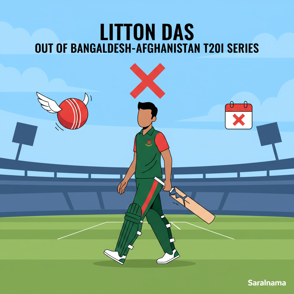 Litton Das Out of Bangladesh-Afghanistan T20I Series