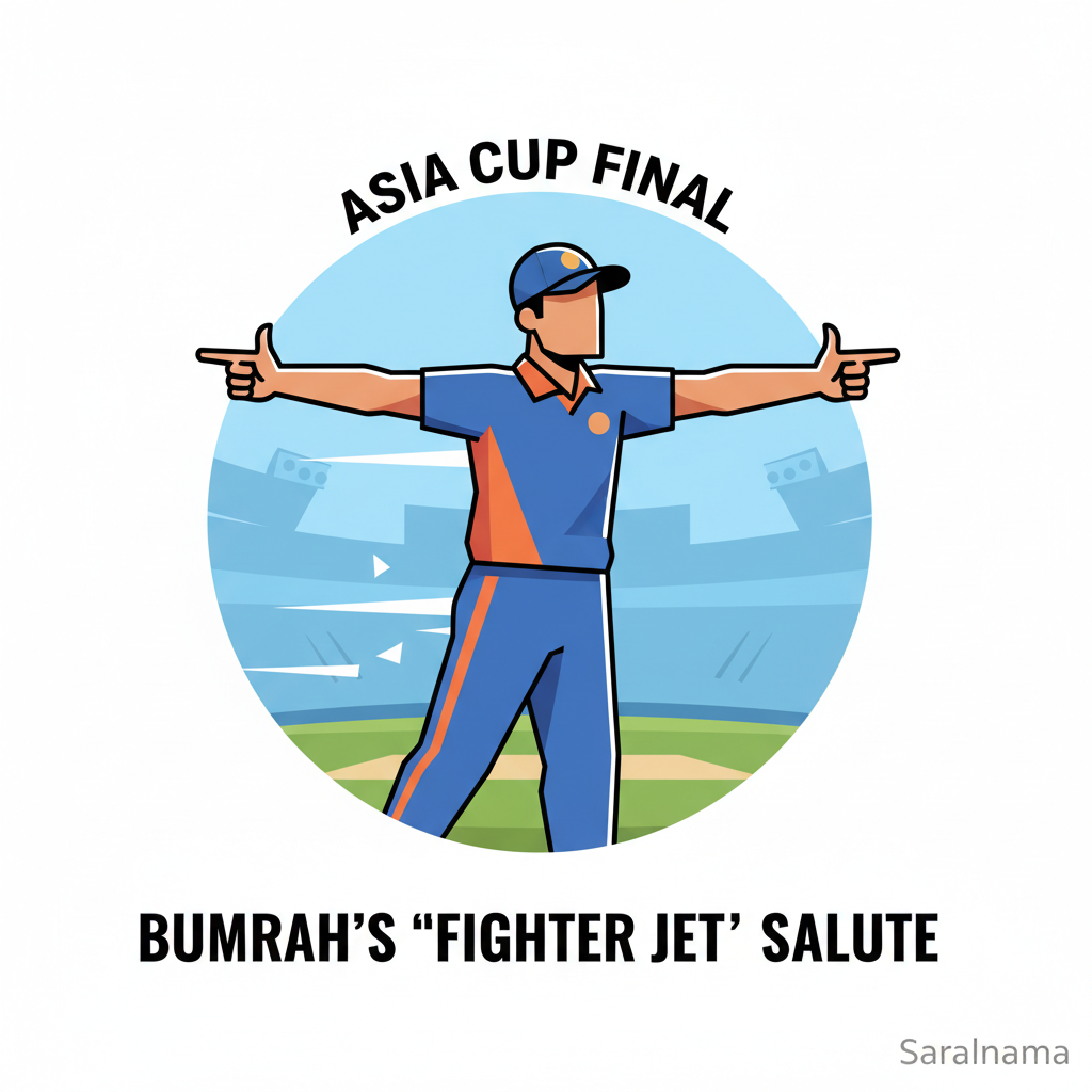 Bumrah's 'Fighter Jet' Gesture in Asia Cup Final