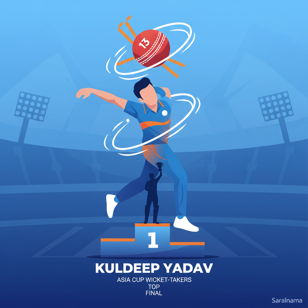 Kuldeep Yadav Tops Asia Cup Wicket-Takers List in Final