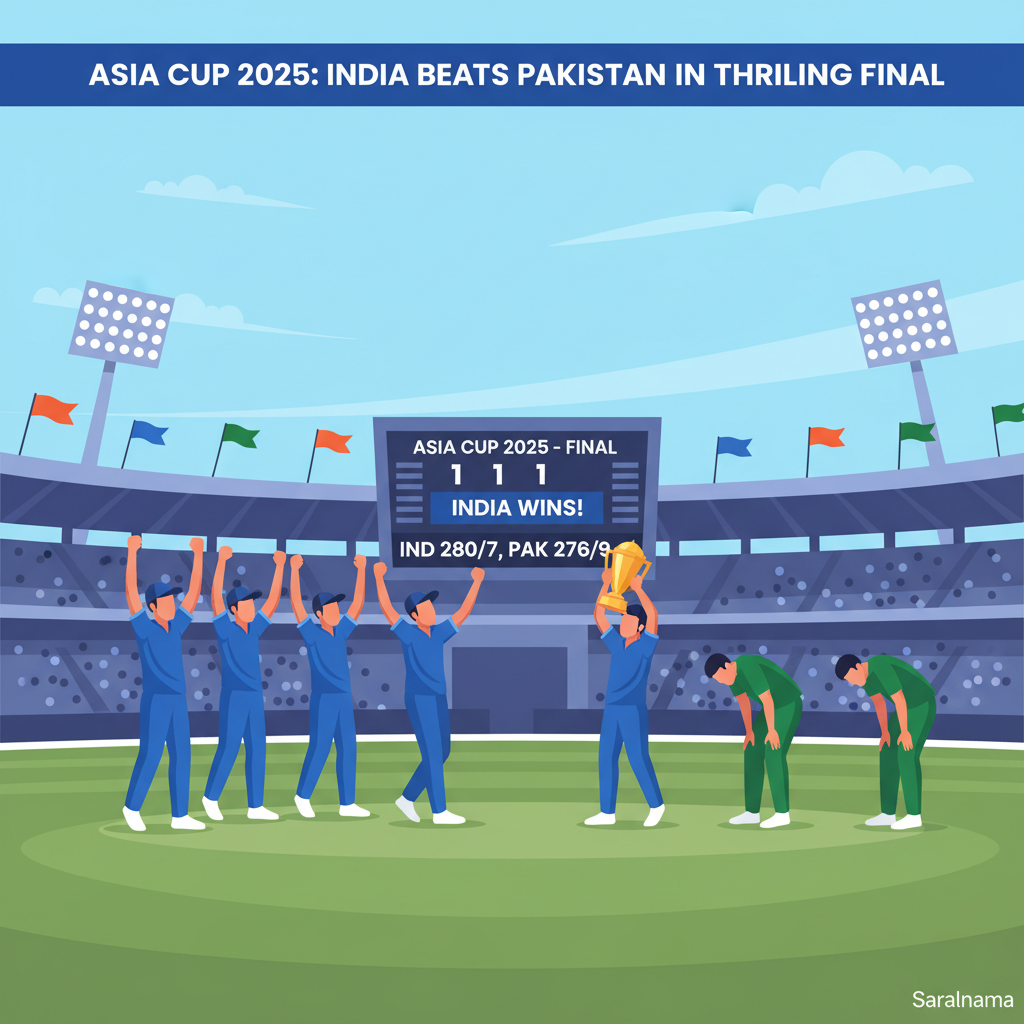 Asia Cup 2025: India Beats Pakistan in Thrilling Final