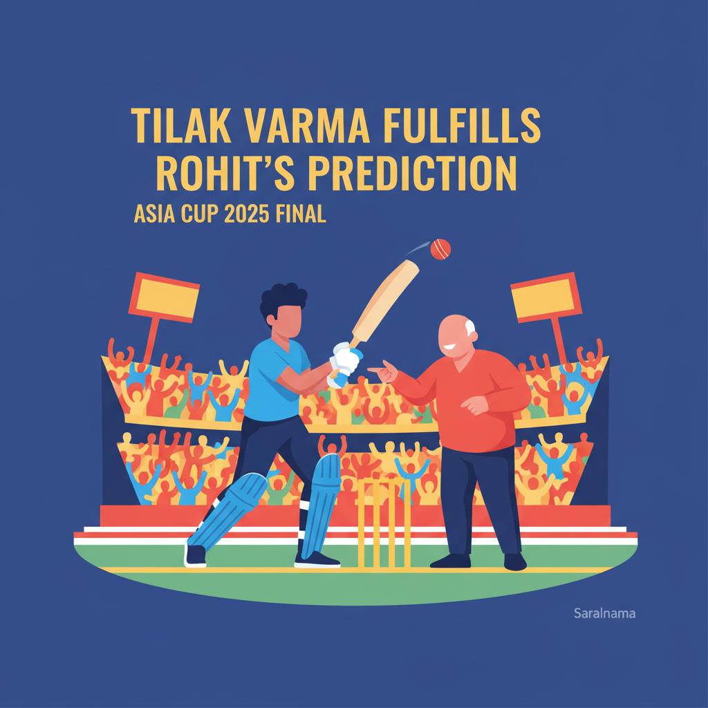 Tilak Varma Fulfills Rohit's Prediction in Asia Cup 2025 Final