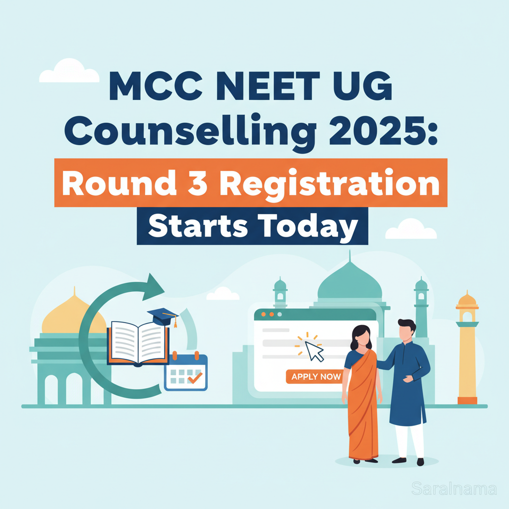 MCC NEET UG Counselling 2025: Round 3 Registration Starts Today
