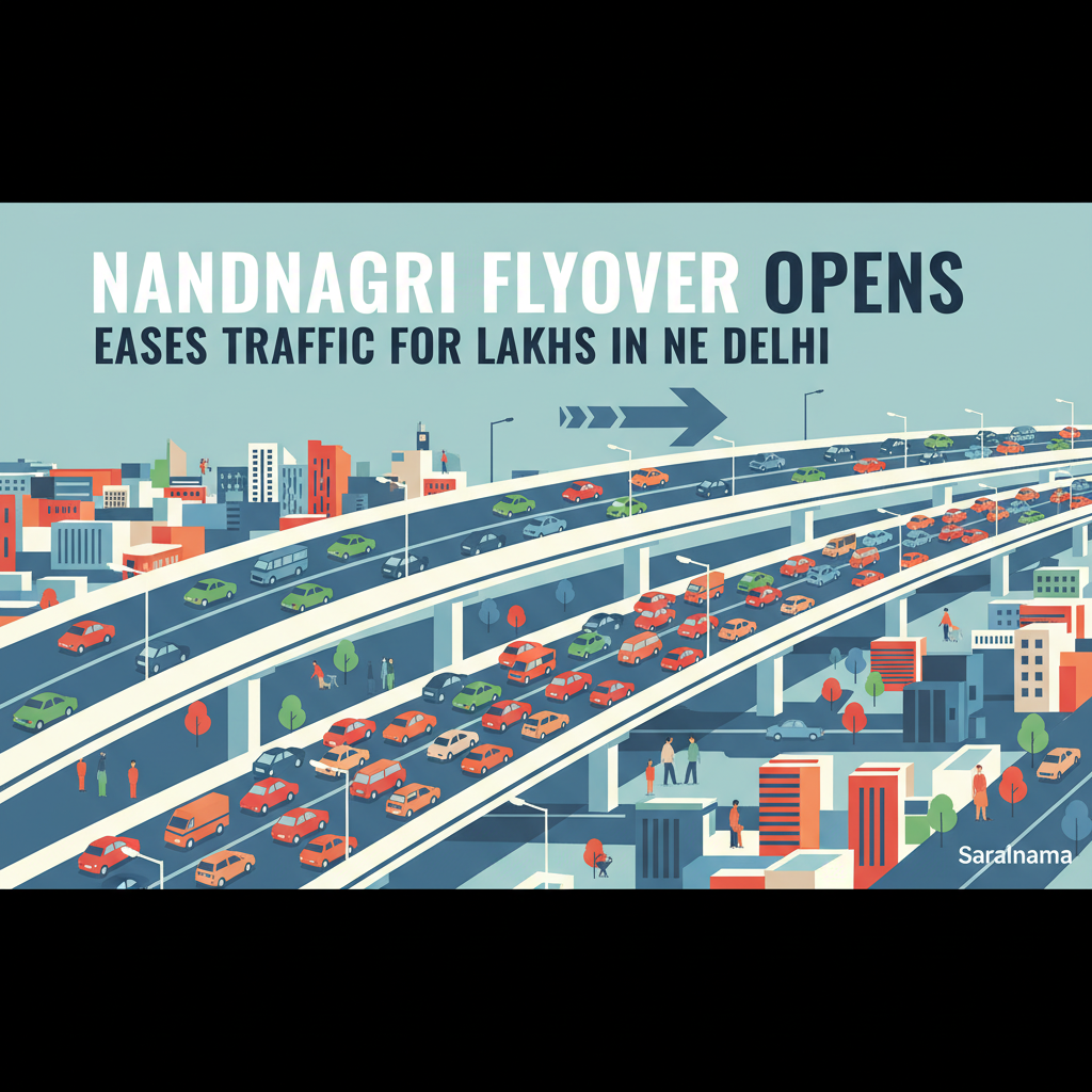 Nandnagri Flyover Opens, Eases Traffic for Lakhs in NE Delhi