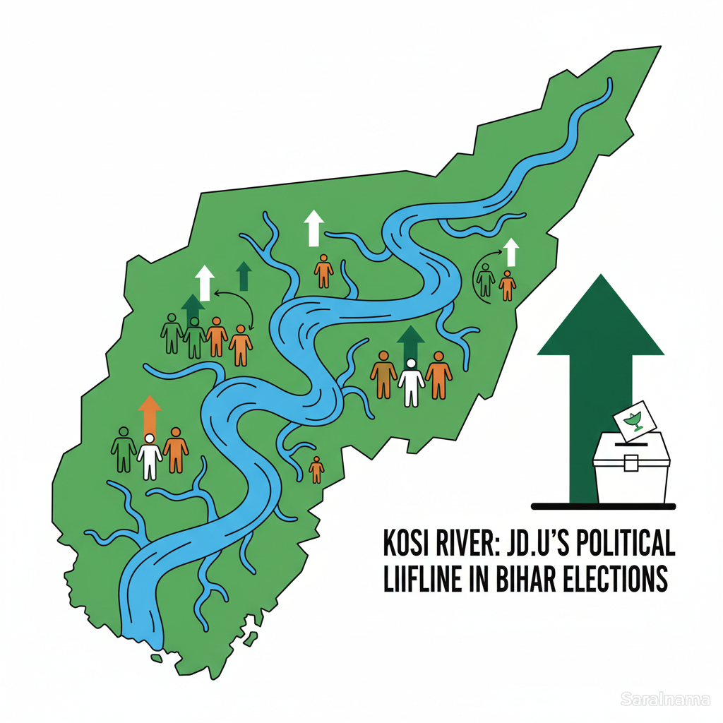 Kosi River: JD(U)'s Political Lifeline in Bihar Elections