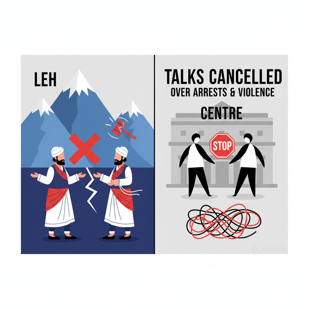 Leh Group Cancels Talks with Centre over Arrests and Violence