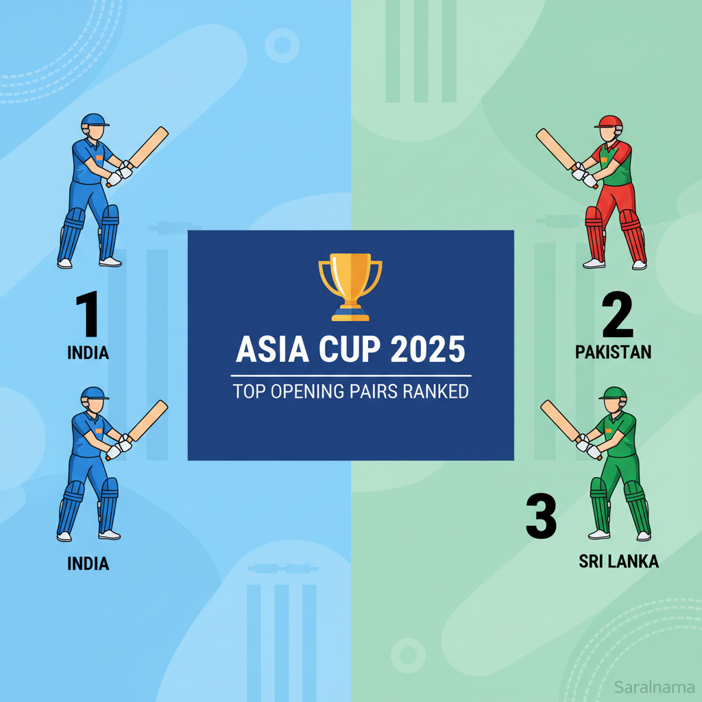 Asia Cup 2025: Top Opening Pairs Ranked