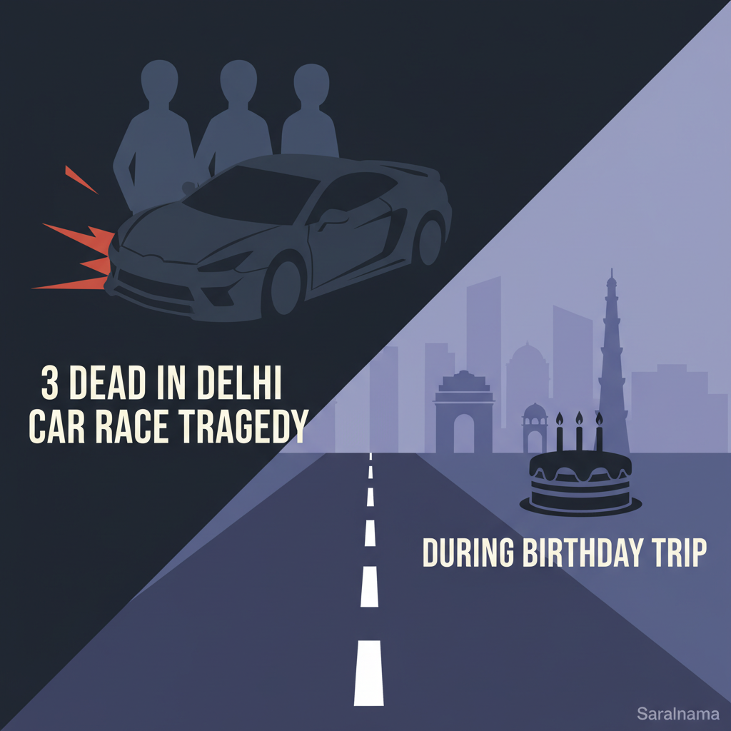 3 Dead in Delhi Car Race Tragedy During Birthday Trip